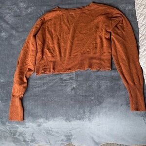 Autumn Cashmere Rust Orange Cashmere Sweater